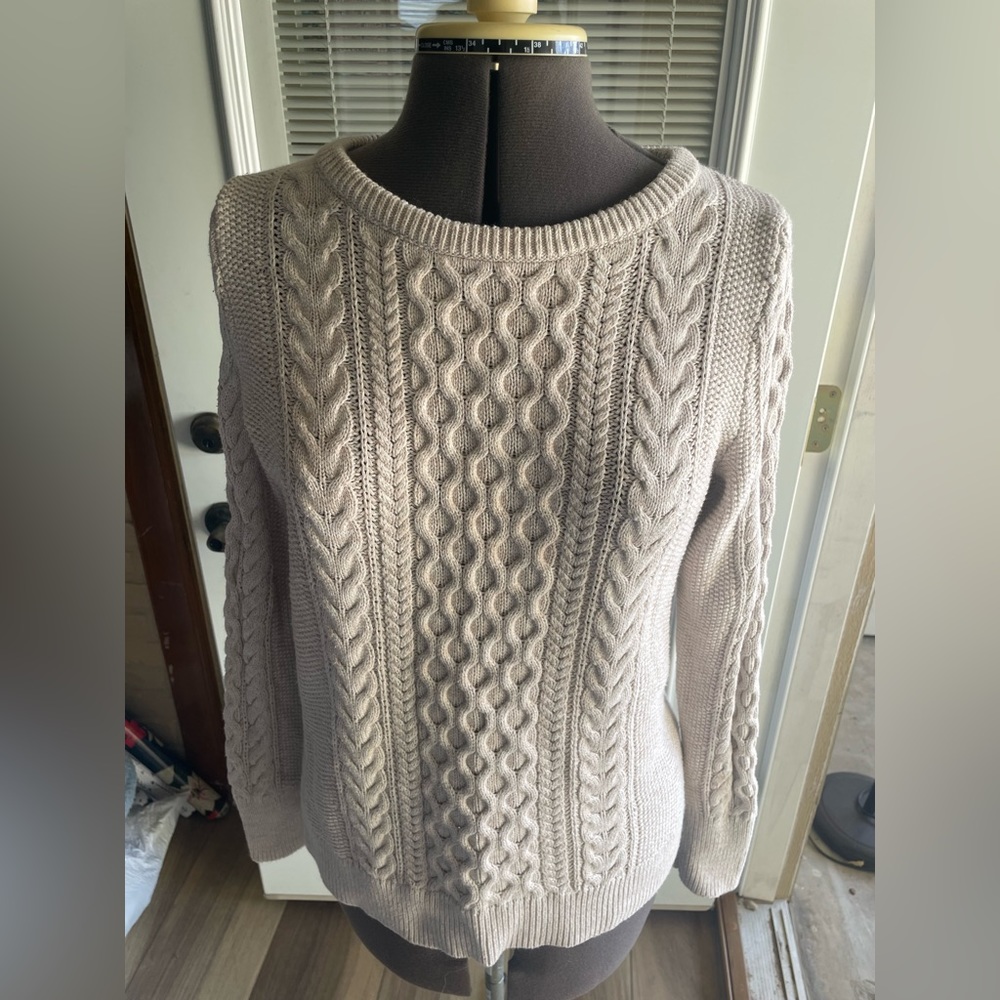 GAP Fisherman style sweater. Cream.